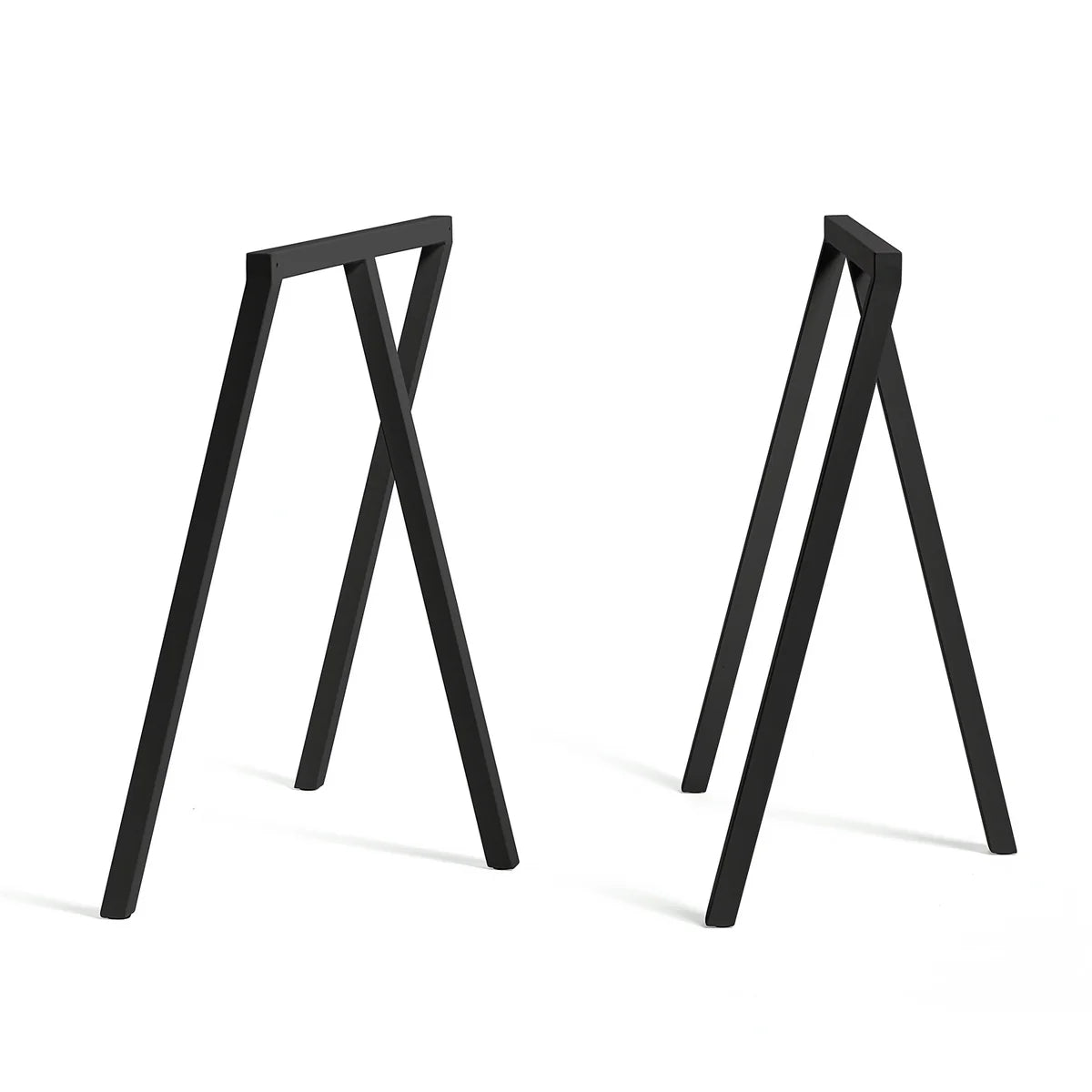 HAY Loop Tischböcke Gestell Stand Frame Tischbein schwarz H72cm Set 2 Stück - 5710441344469