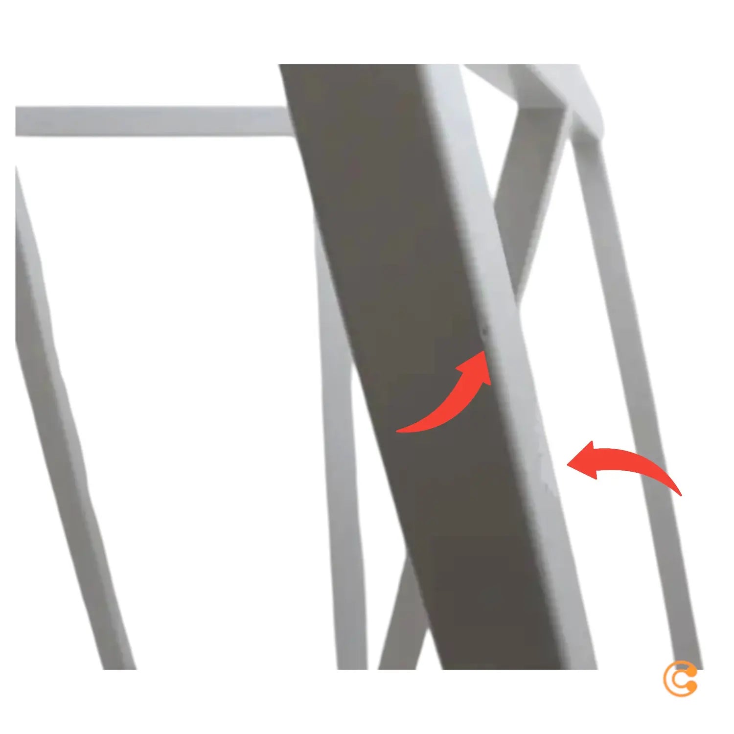 B-Ware Hay   Loop Tischböcke Stand Frame, H 72 Cm, Weiß (2 Stück) Siehe Text/Foto - 5710441344483