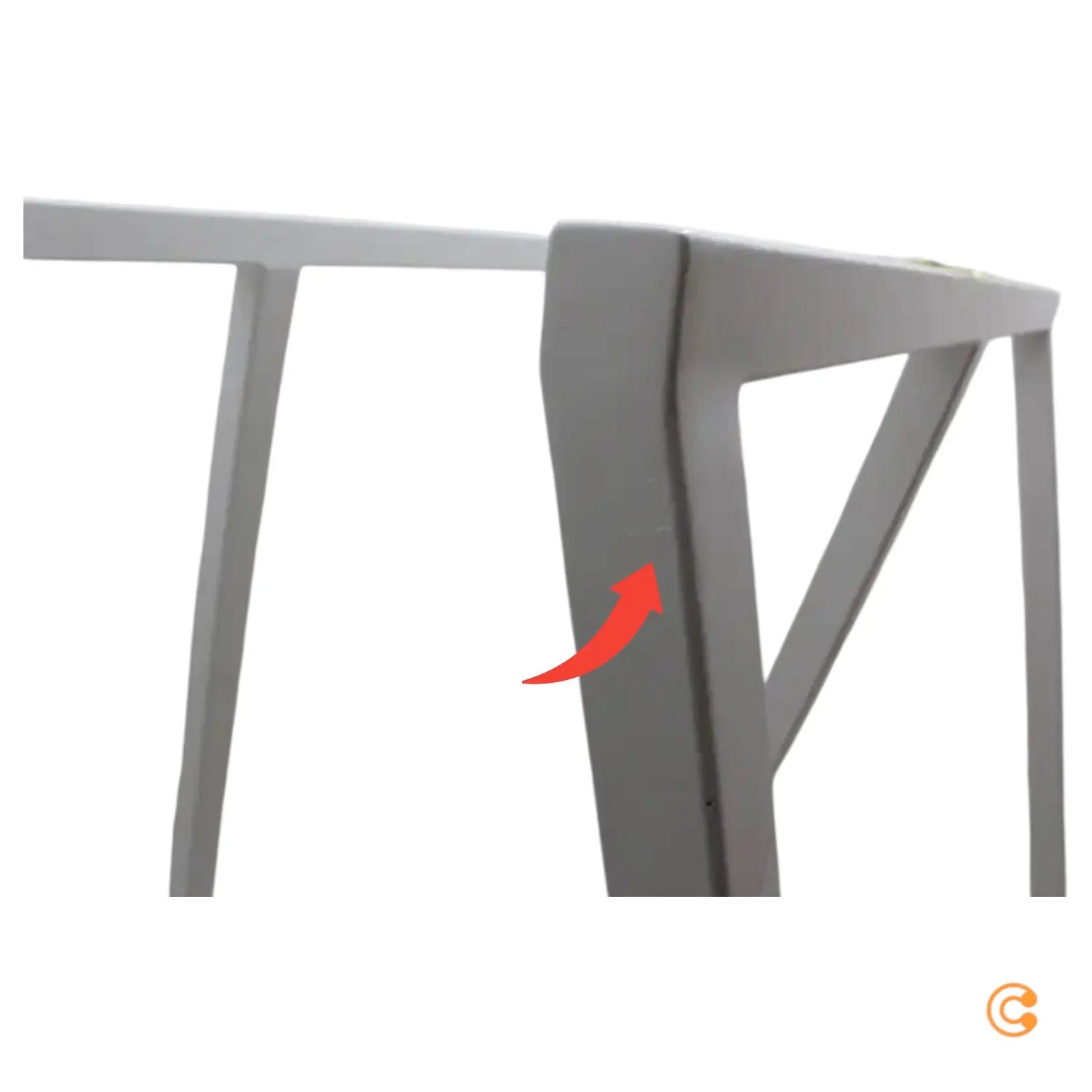 B-Ware Hay   Loop Tischböcke Stand Frame, H 72 Cm, Weiß (2 Stück) Siehe Text/Foto - 5710441344483