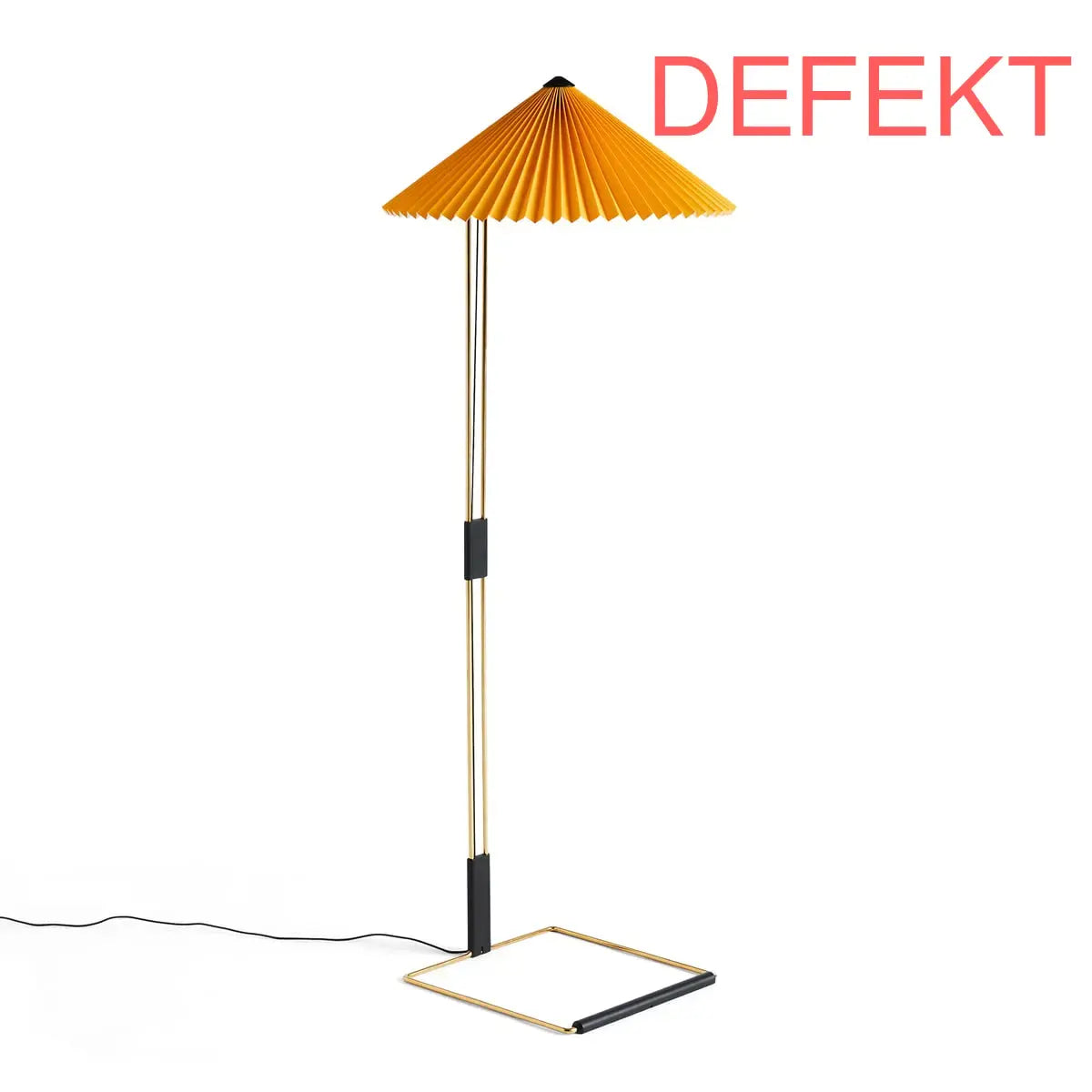 D-Ware Hay Matin Stehleuchte Lampe Led Gelb Baumwollschirm Messinggestell Defektware - 5710441312932