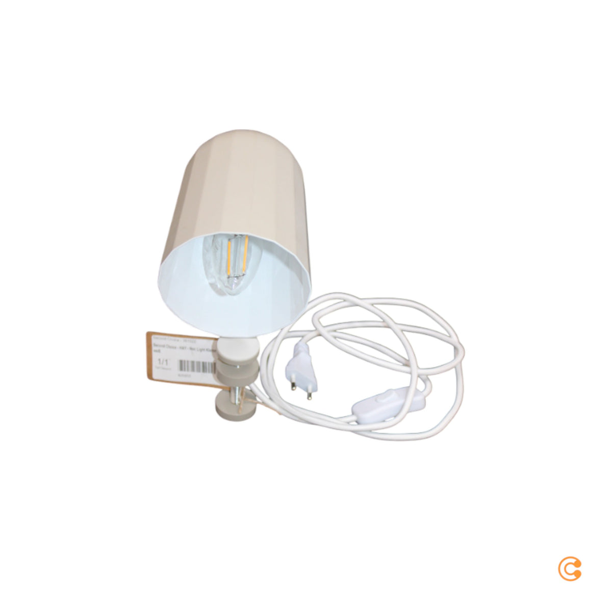 HAY Noc Light Klemmleuchte weiß Aluminium E14 5W justierbar 22,5 cm - 5710441023616