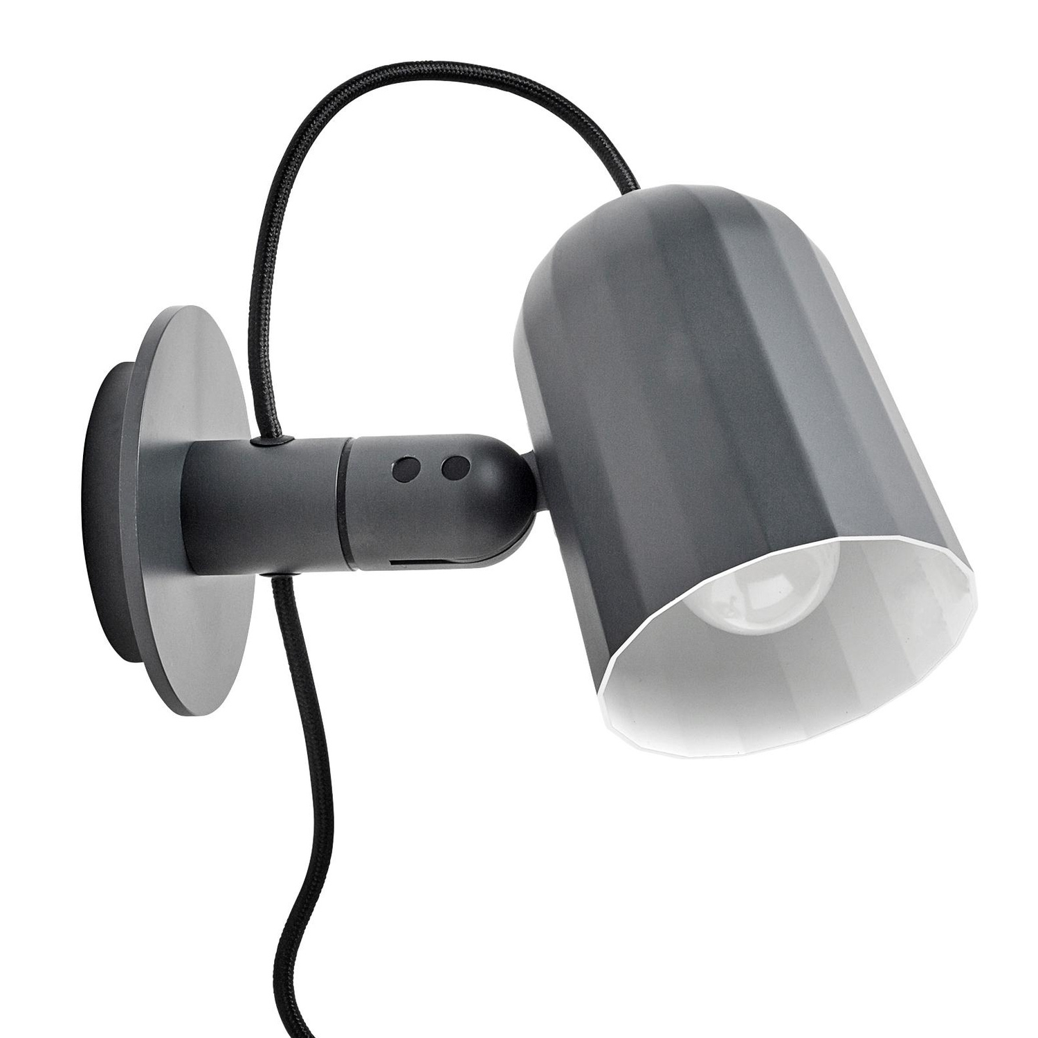 Hay Noc Wandleuchte Wandlampe Designerlampe Lampe Leuchte Innenlampe Dunkelgrau B-Ware