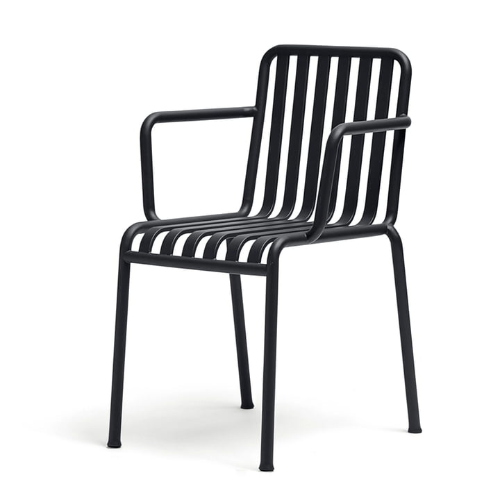 B-Ware Hay Palissade Armlehnenstuhl Stuhl Lehnstuhl Gartenstuhl Balkonstuhl Anthrazit - 5710441202196