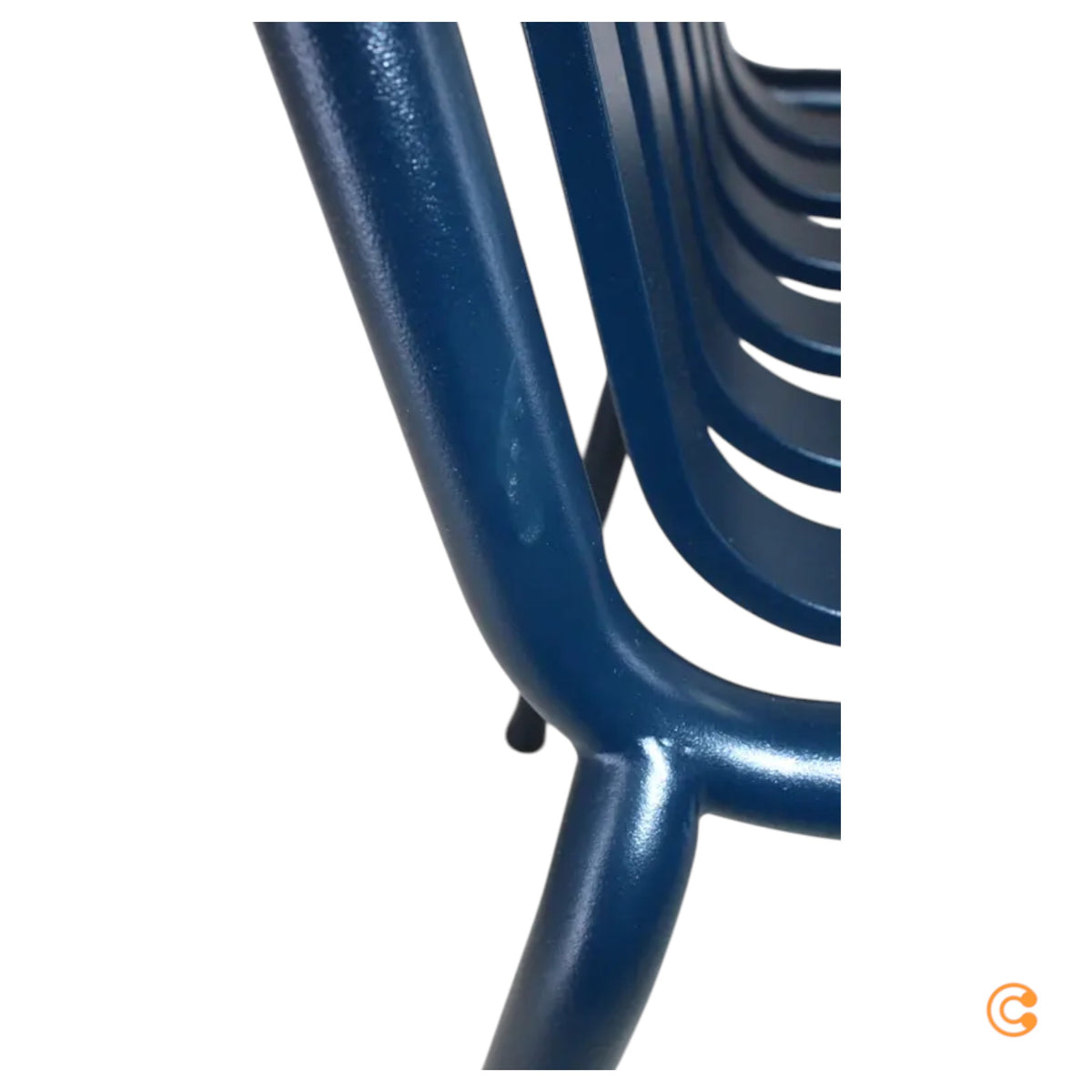 HAY Gartenstuhl Stuhl Armlehnenstuhl deep blue Exklusive Edition SIEHE TEXT/FOTO - 4251384260092