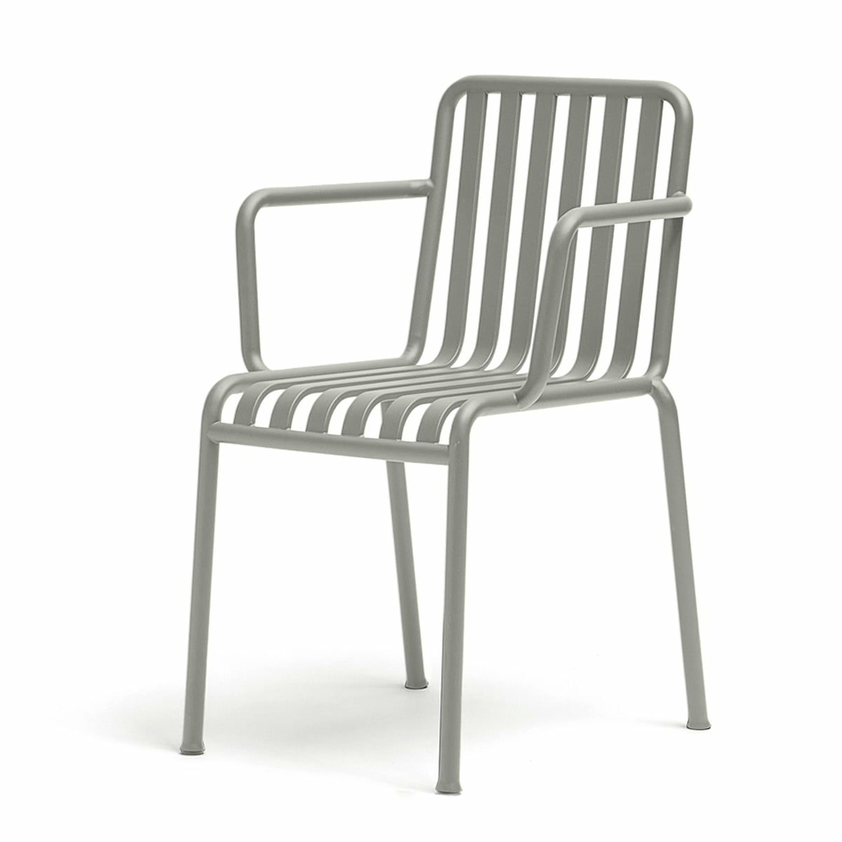 B-Ware Hay Palissade Armlehnenstuhl Stuhl Gartenstuhl Terrassenstuhl Stahl Himmelgrau - 5710441202202