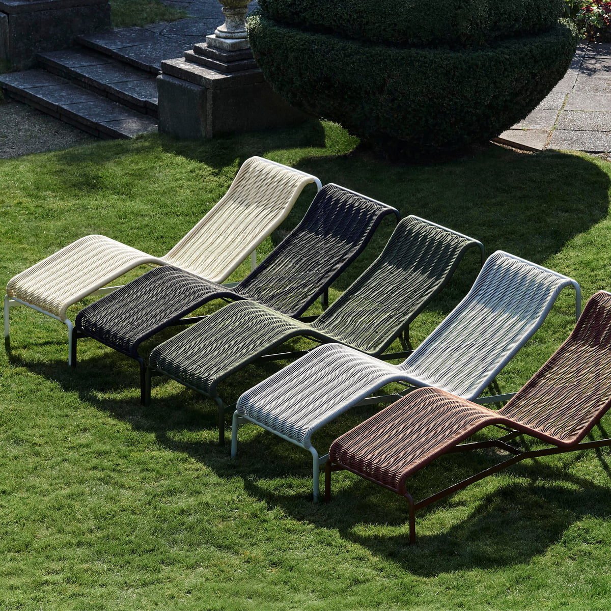 Hay Palissade Liegestuhl Gartenliege Chaise Longue Outdoor Cremeweiß B-Ware - 5710441366263