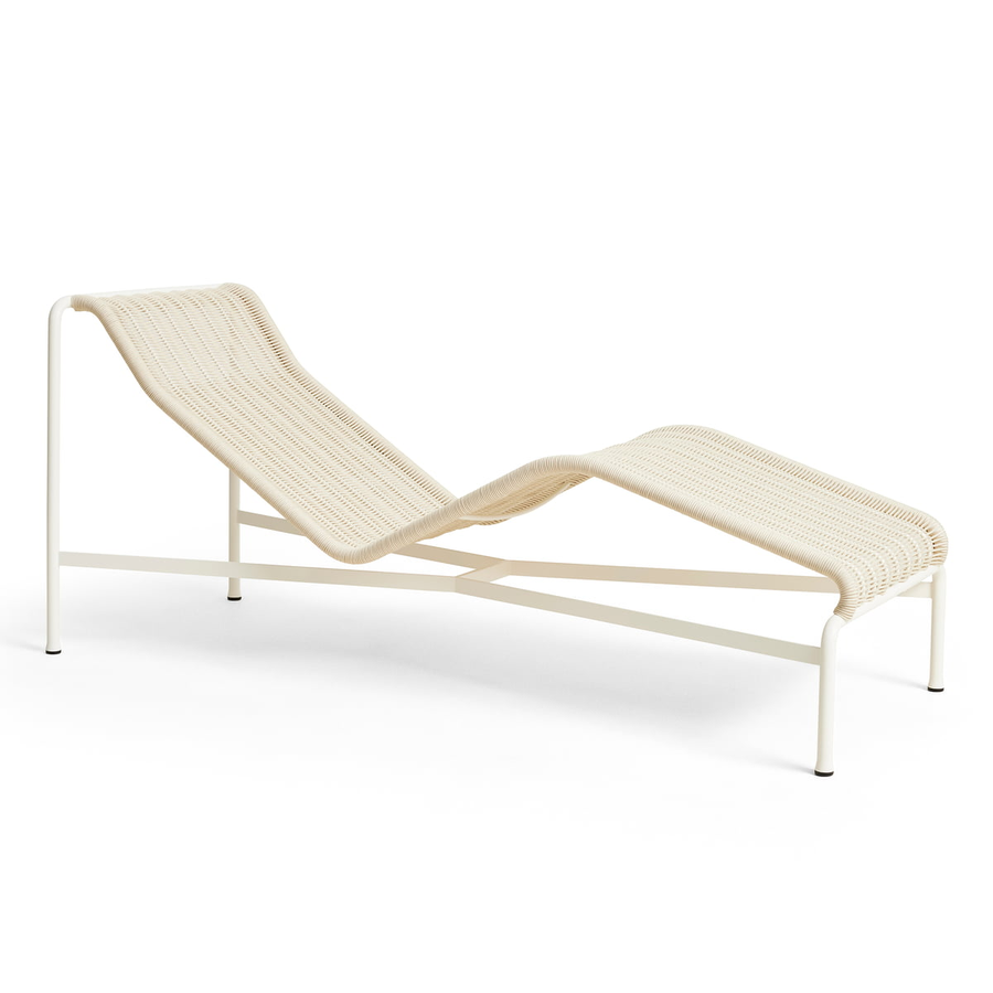 Hay Palissade Liegestuhl Gartenliege Chaise Longue Outdoor Cremeweiß B-Ware - 5710441366263