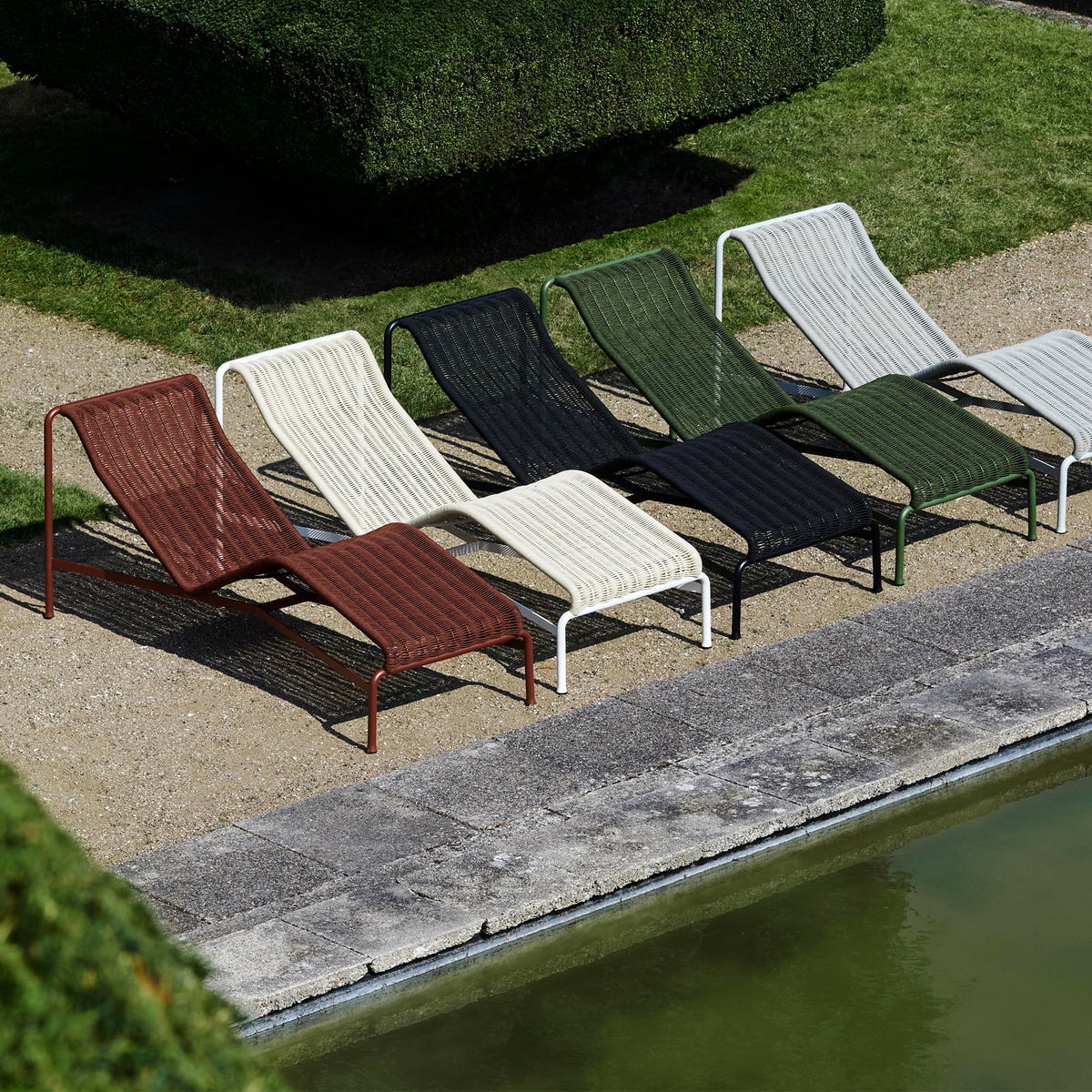 Hay Palissade Liegestuhl Gartenliege Chaise Longue Outdoor Cremeweiß B-Ware - 5710441366263