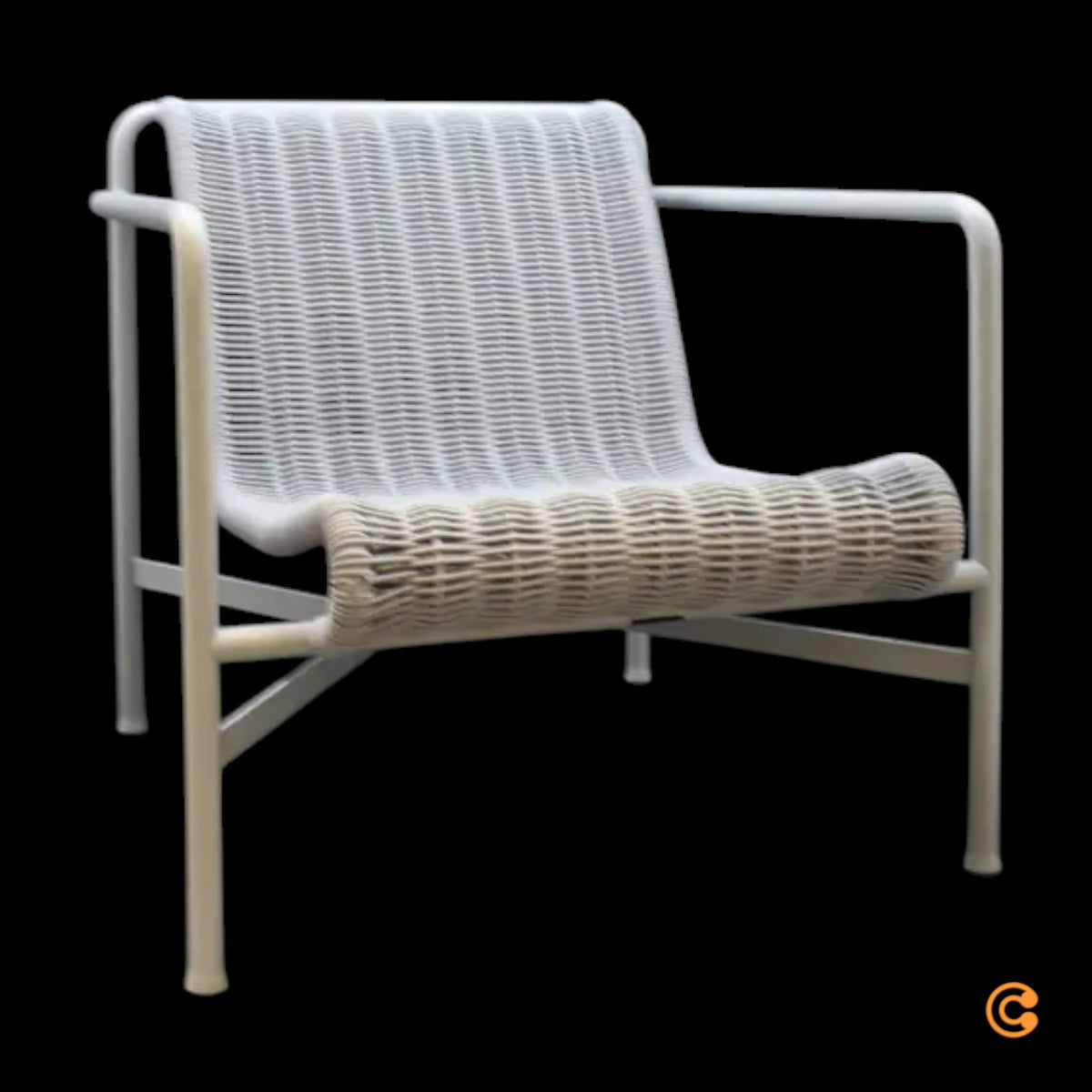 HAY Lounge Sessel Stuhl Gartenstuhl Palissade Cord sky grey SIEHE TEXT/FOTOS - 5710441360742