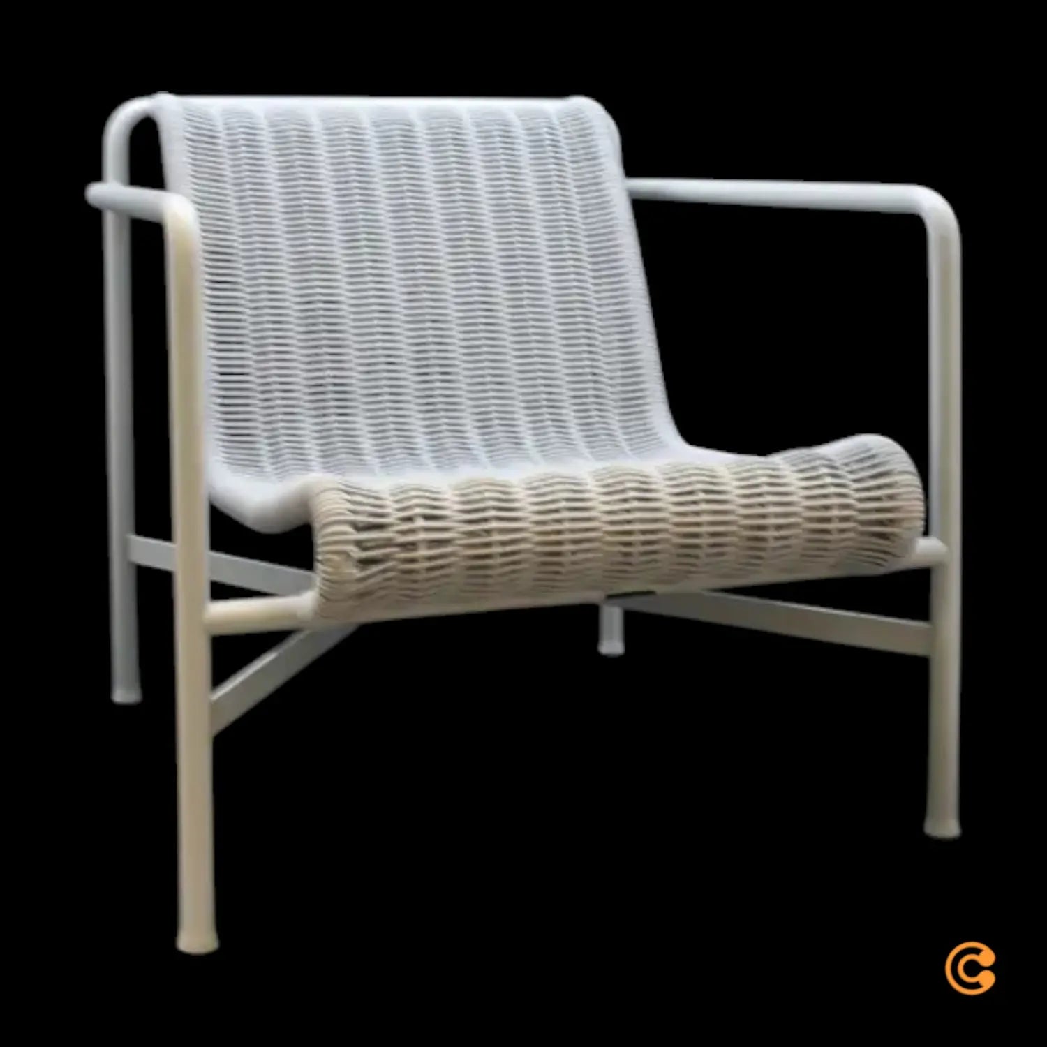 B-Ware Hay Lounge Sessel Stuhl Gartenstuhl Palissade Cord Sky Grey Siehe Text/Fotos - 5710441360742