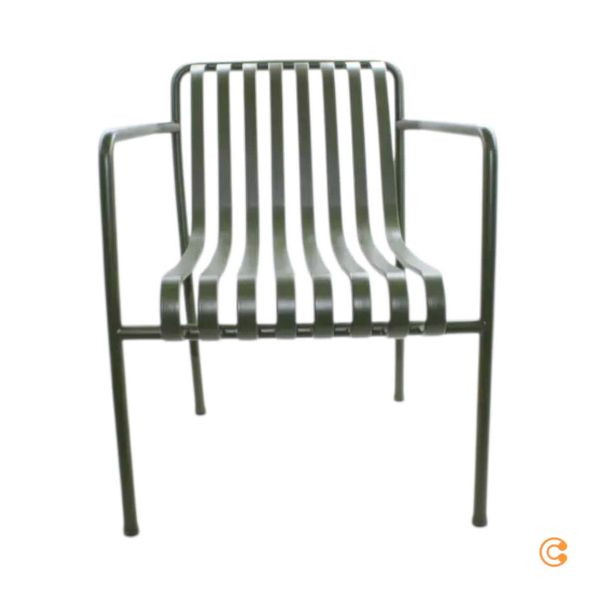 HAY Palissade Dining Gartenstuhl Armlehnstuhl Stuhl Olivgrün SIEHE TEXT/FOTO - 5710441202288