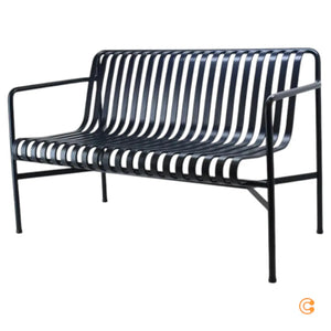 B-Ware Hay Gartenbank Sitzbank Palissade Dining Bench Deep Blue Exklusive Siehe Text