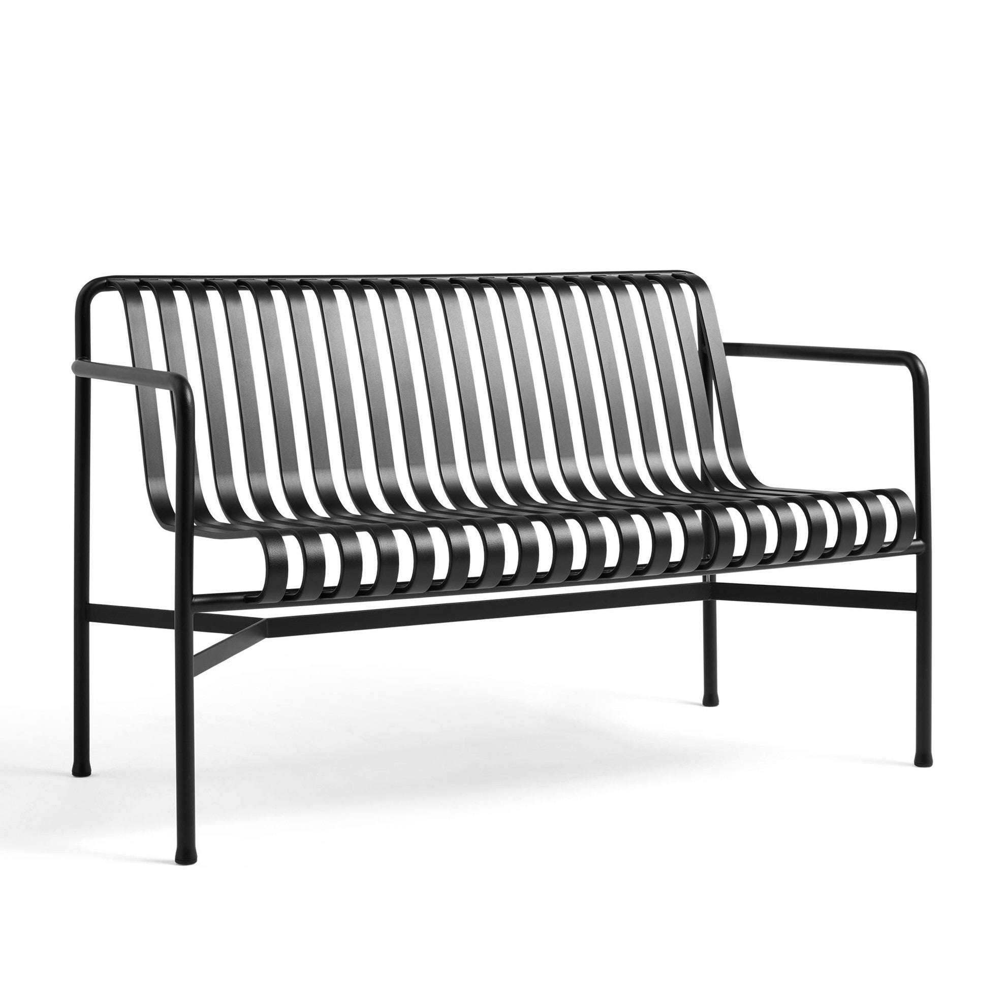 Hay Dining Bench Palissade Bank Gartenbank Sitzbank Outdoorbank anthrazit grau - 5710441202585