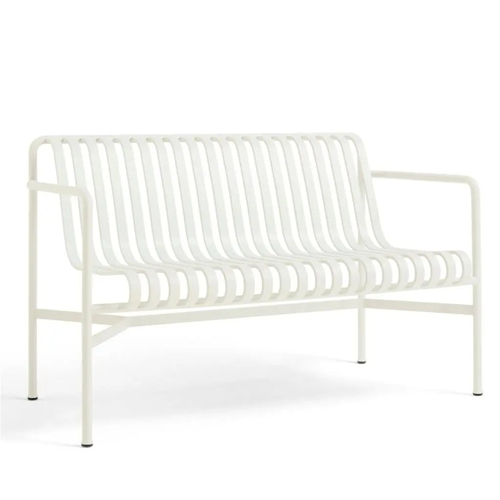 B-Ware Hay Bank Sitzbank Esszimmerbank Creme Armlehnen Palissade Outdoor Stahl - 5710441365952