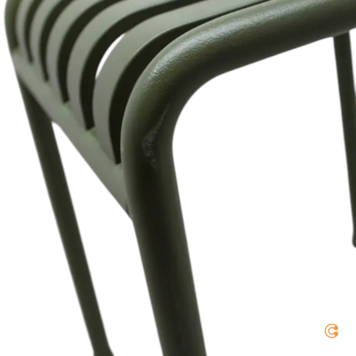 Hay Palissade Fußhocker Sitzhocker Hocker Beistelltisch Ottoman Stahl Olivgrün - 5710441202752