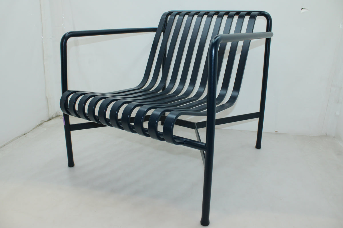 HAY Lounge Sessel Stuhl Palissade Chair Low Gartenstuhl Dunkelblau Outdoor - 4251384260108