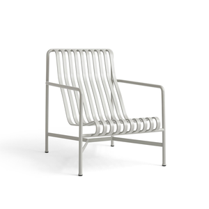B-Ware Hay Palissade Lounge Chair High Stuhl Gartenstuhl Terrassenstuhl Stahl Hellgrau