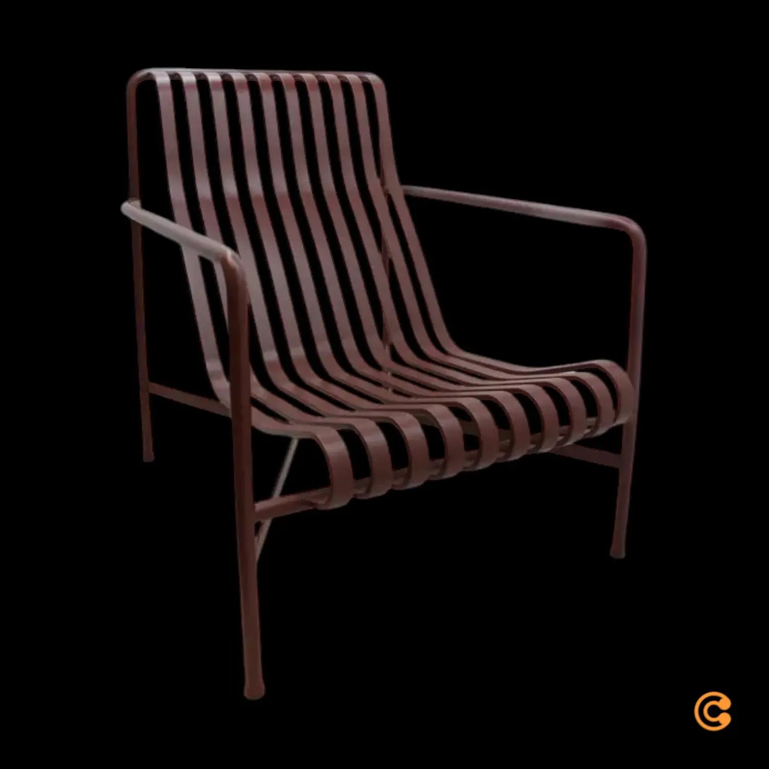 B-Ware Hay Palissade Lounge Stuhl Outdoorstuhl Gartenstuhl Sitz Rot Siehe Text/Foto - 5710441317777