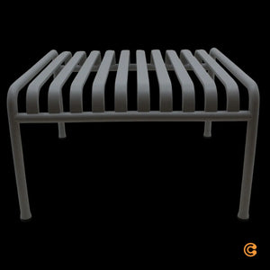 B-Ware Hay Palissade Ottoman Hocker Sitzhocker Outdoor Garten Hellgrau Siehe Text/Foto