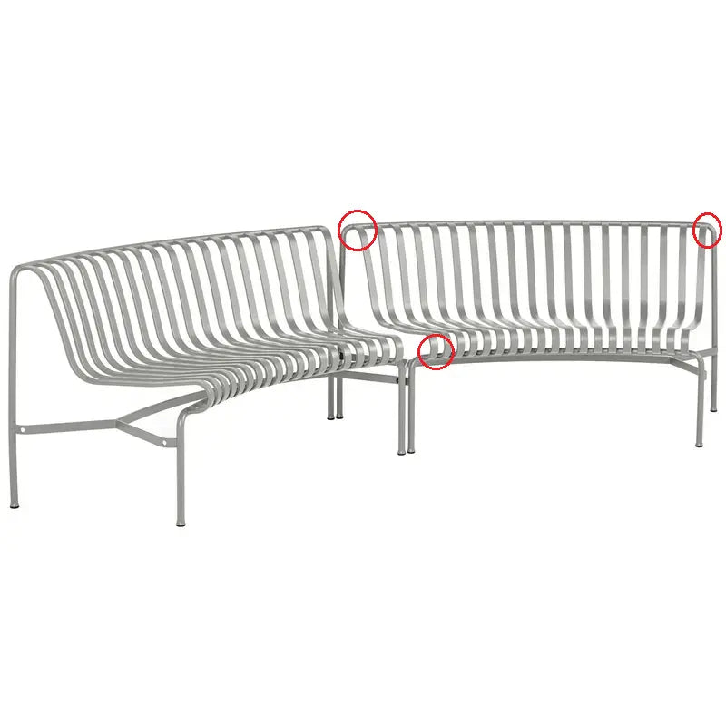 B-Ware Hay   Palissade Park Dining Bench Gartenbank Outdoormöbel Möbel Siehe Text/Fotos - 5710441328056