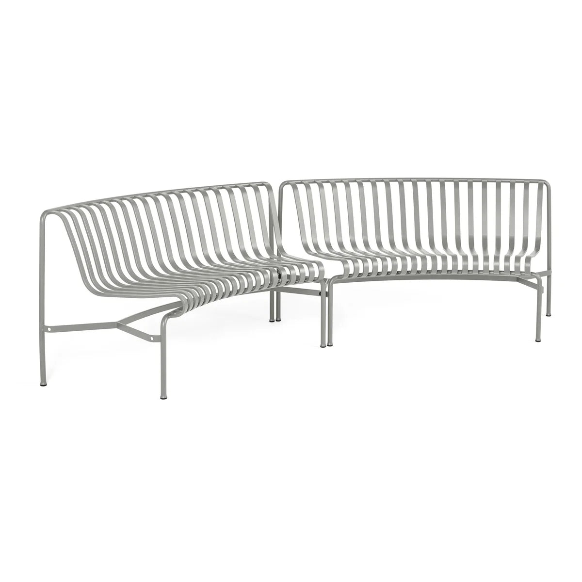 HAY Palissade Bank Sitzgelegenheit Gartenbank Outdoor Gartenmöbel sky grey - 5710441328094