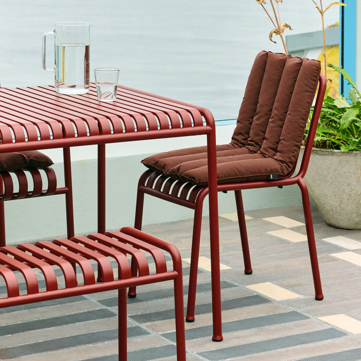 HAY Sitzkissen Auflage Lounge Chair Hoch Palissade Soft Quilted cremeweiß - 5710441367390