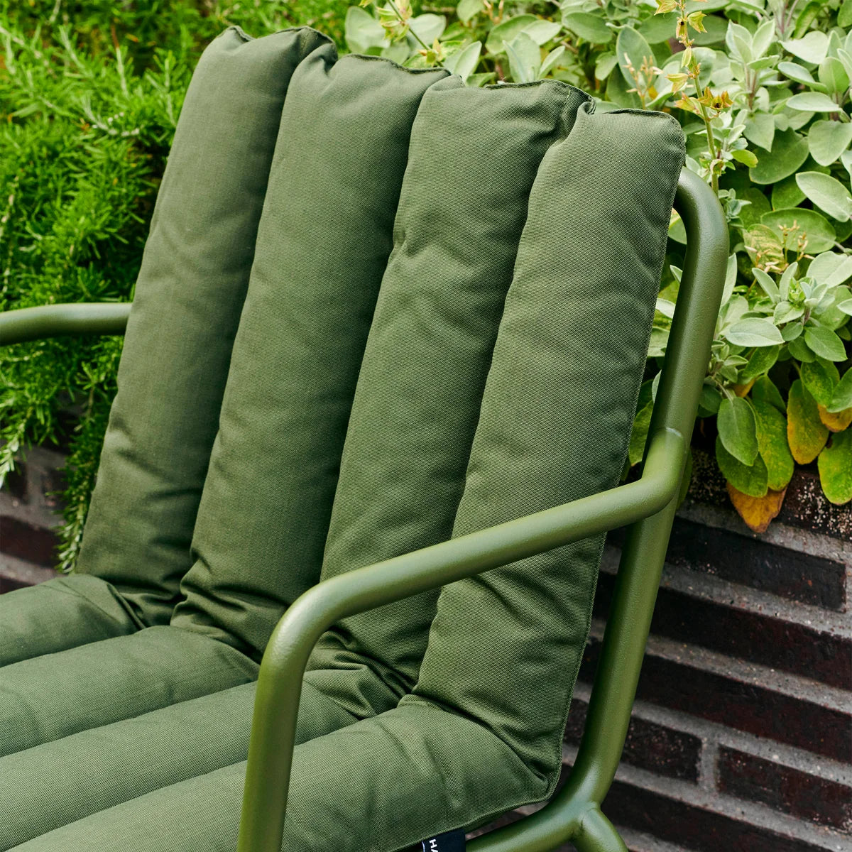 HAY Sitzkissen Auflage Lounge Chair Hoch Palissade Soft Quilted cremeweiß - 5710441367390