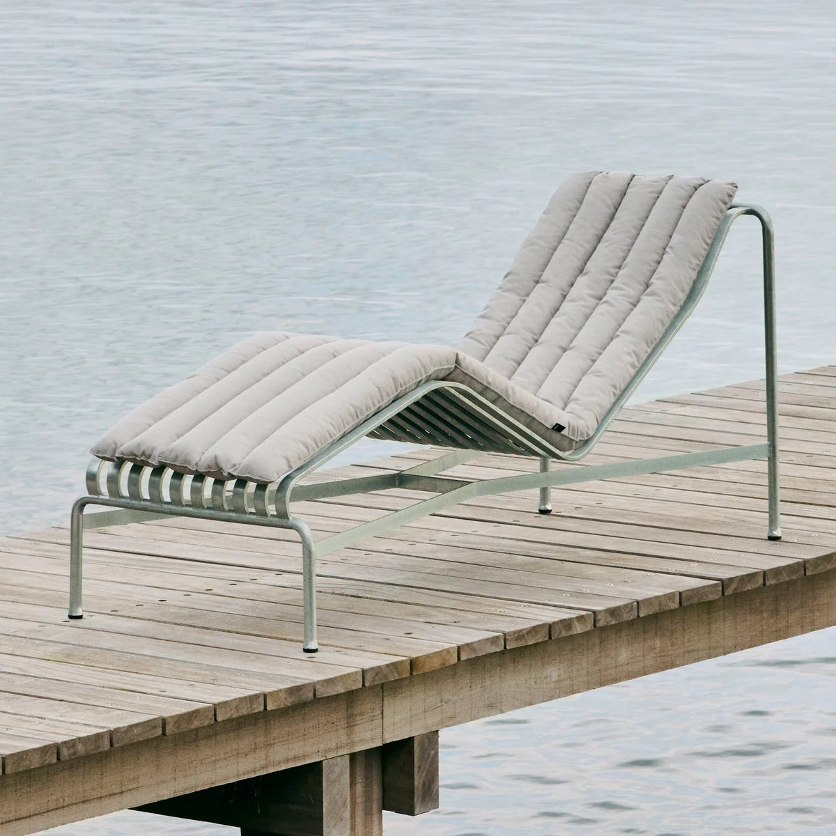 HAY Sitzkissen Auflage Lounge Chair Hoch Palissade Soft Quilted cremeweiß - 5710441367390