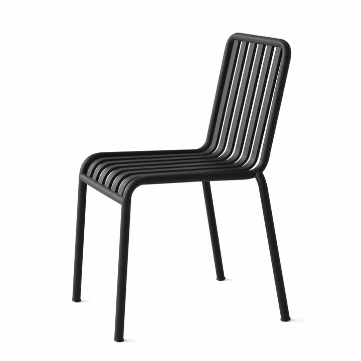 B-Ware Hay Palissade Stuhl Esszimmerstuhl Küchenstuhl Essstuhl Designerstuhl Anthrazit  - 5710441202141