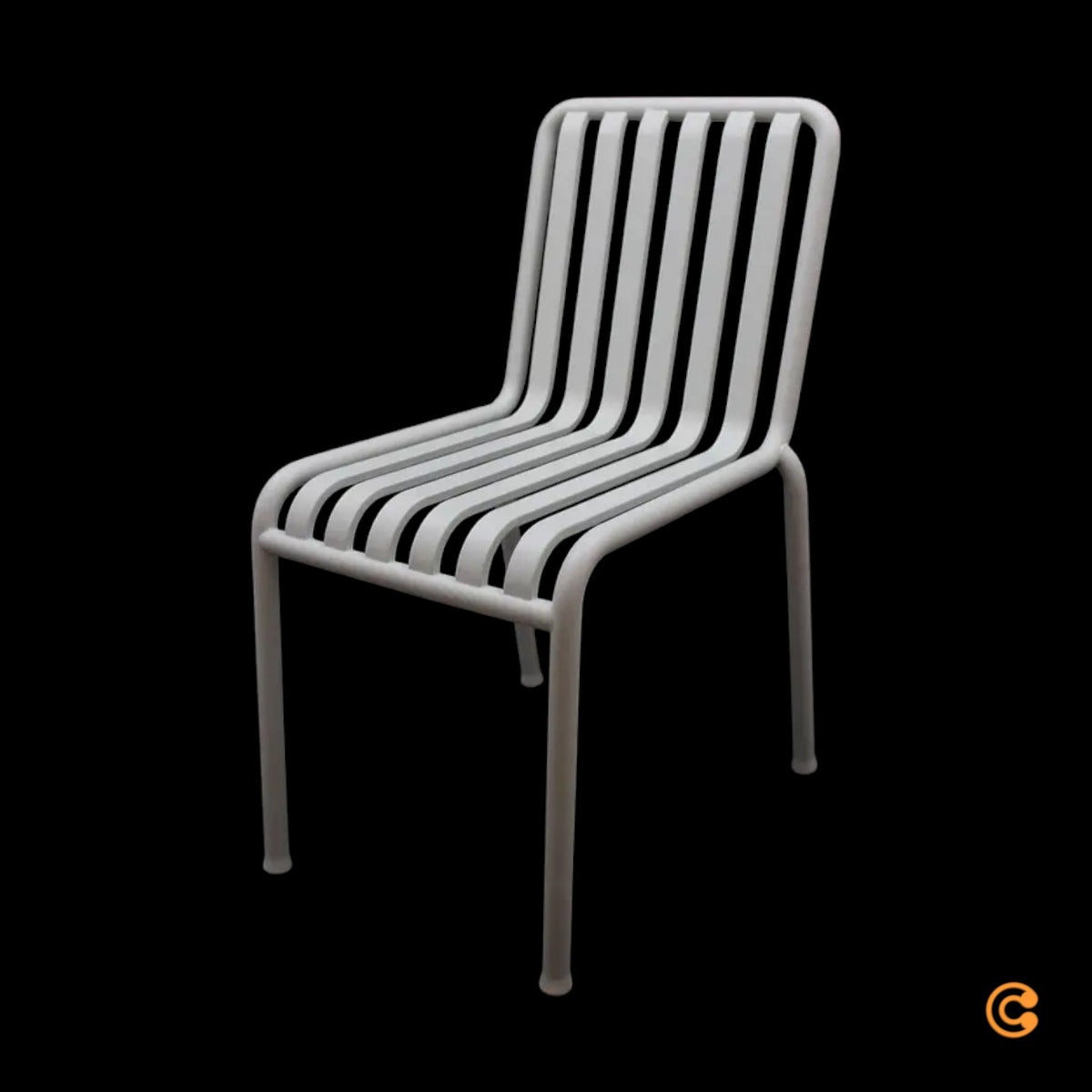 HAY Palissade Stuhl Sitzmöbel Gartenstuhl Metallstuhl cremeweiß  SIEHE TEXT/FOTO - 5710441241782