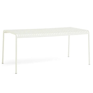 B-Ware Hay Tisch Gartentisch Palissade Esstisch Creme Outdoor Stahl Pulverbeschichtet