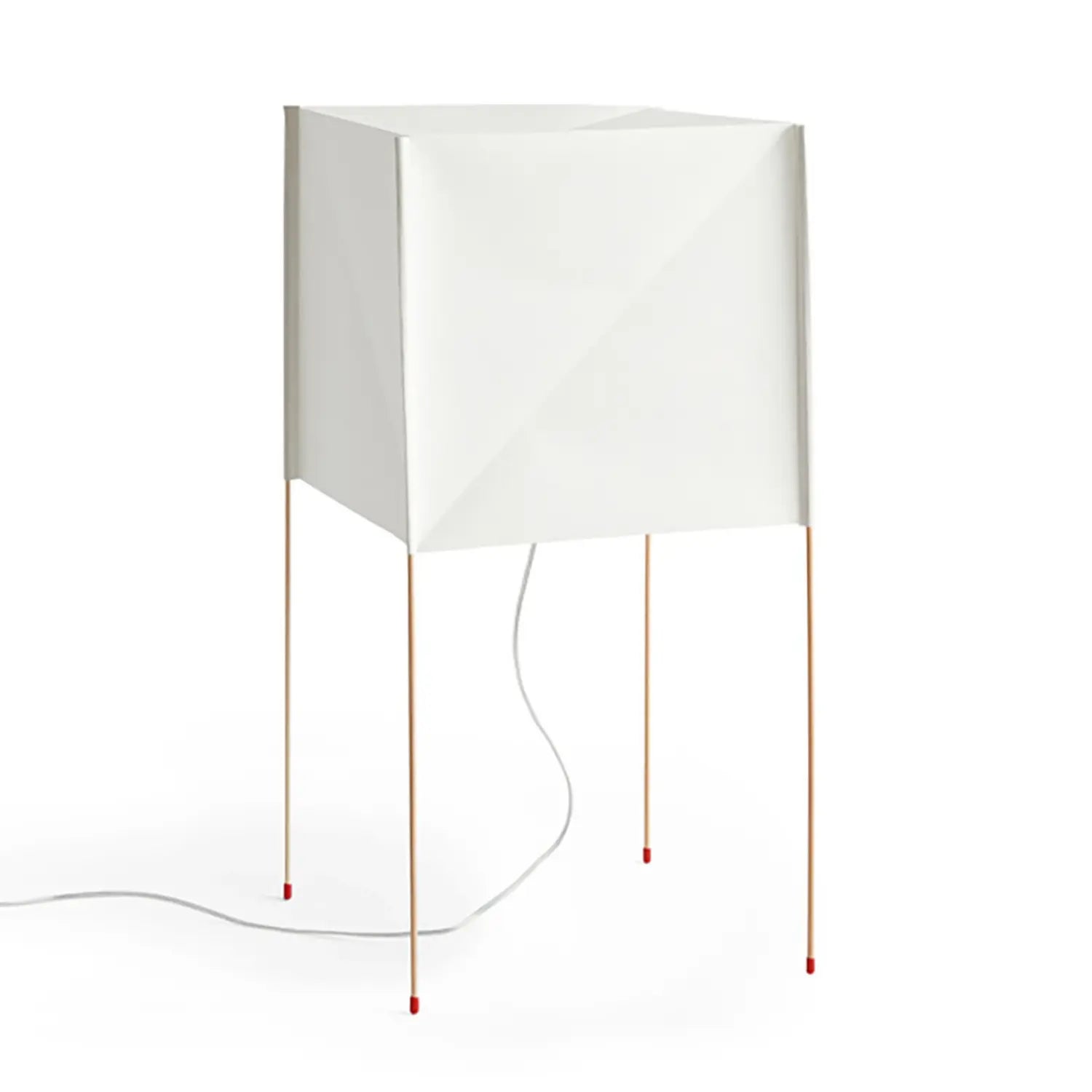 B-Ware Hay Stehleuchte Lampe Cube Paper Licht Buche Weiß Led Leuchte Holz Bertjan Pot - 5710441296362
