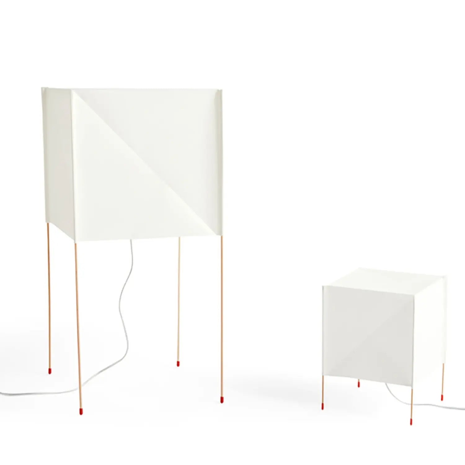 B-Ware Hay Stehleuchte Lampe Cube Paper Licht Buche Weiß Led Leuchte Holz Bertjan Pot - 5710441296362
