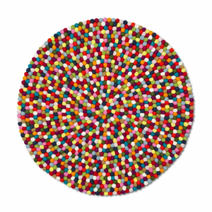 B-Ware Hay Pinocchio Teppich Filzteppich Wohnzimmerteppich Wollte ø 140 Cm Multi Colour