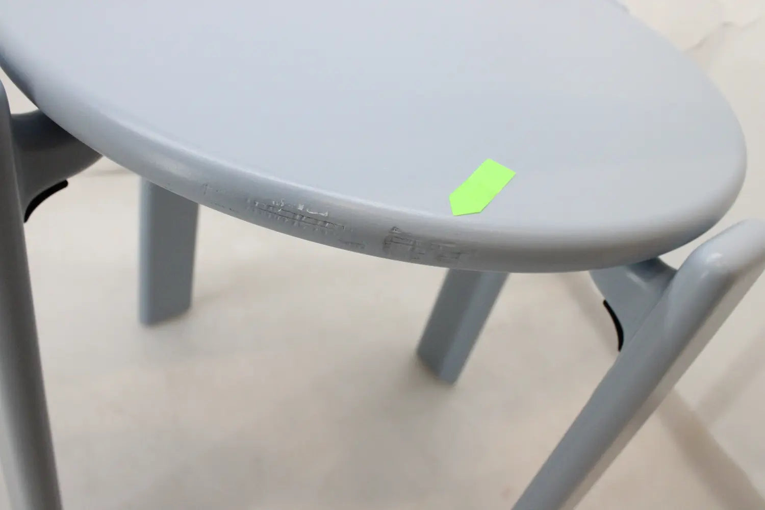 B-Ware Hay Hocker Sitzgelegenheit Rey Buche Schieferblau Lackierung Siehe Text/Foto - 5710441310082