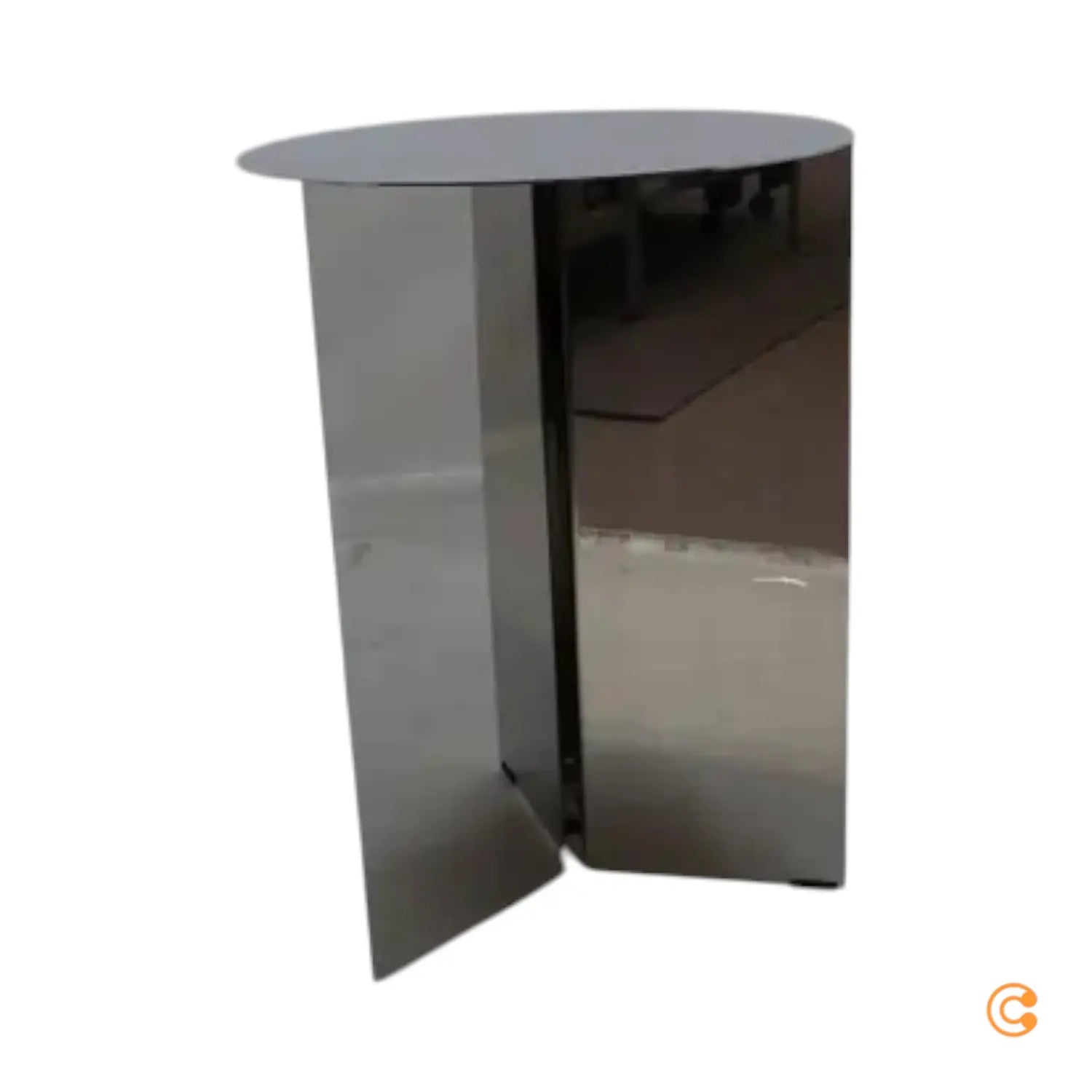 B-Ware Hay Slit Table Round High Tisch Beistelltisch Couchtisch Stahl Siehe Text/Foto - 5710441265948