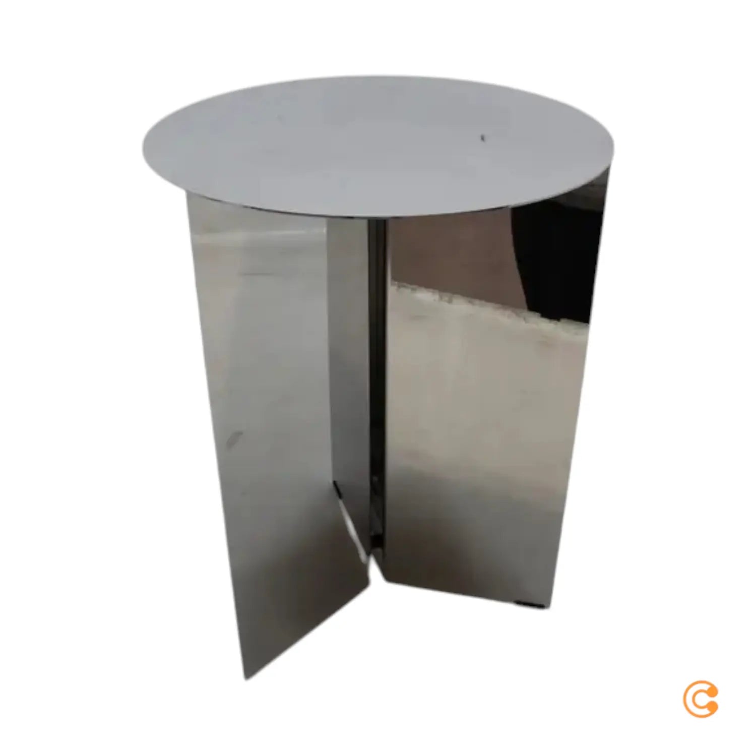 B-Ware Hay Slit Table Round High Tisch Beistelltisch Couchtisch Stahl Siehe Text/Foto - 5710441265948