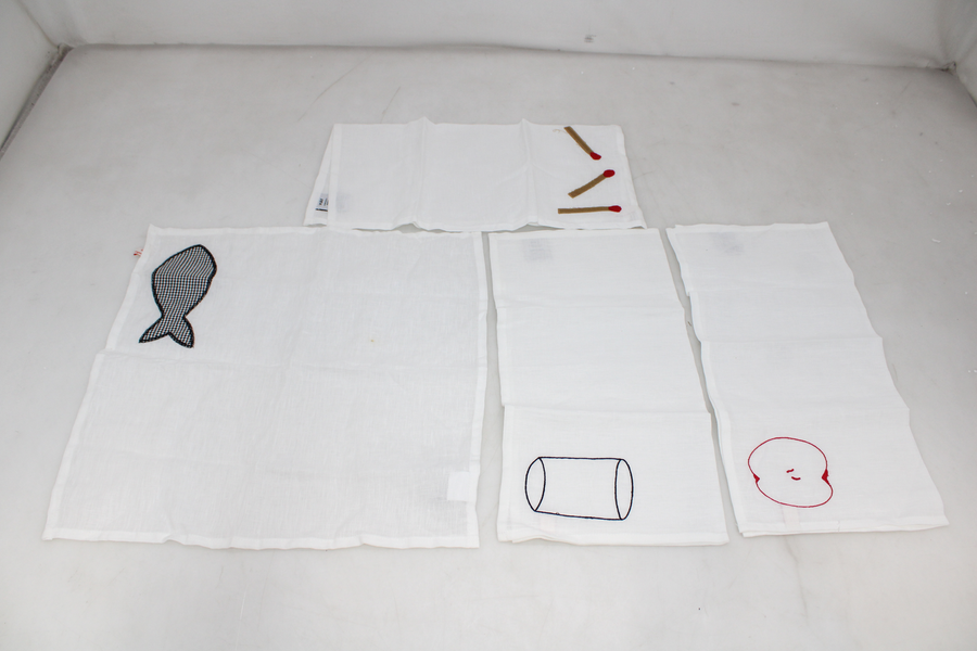 Hay   Sobremesa Serviette Weiß 4er Set Wohntextilien Siehe Text/Foto B-Ware - 5710441302377