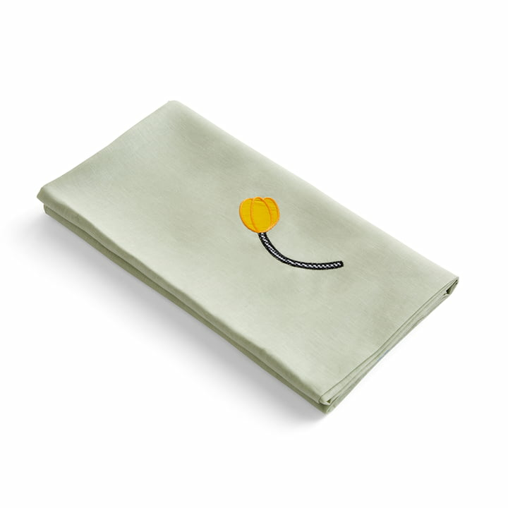 B-Ware Hay Sobremesa Tischdecke Tisch Decke 140 X 300 Cm Grün Leinen Baumwolle Bestickt - 5710441302414