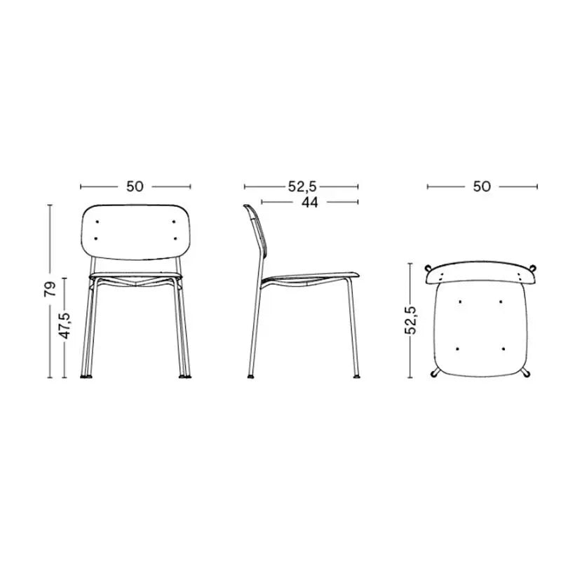 B-Ware Hay Soft Edge 40 Stuhl Sitzmöbel Esszimmerstuhl Holz Stapelbar Siehe Text - 4251384236912