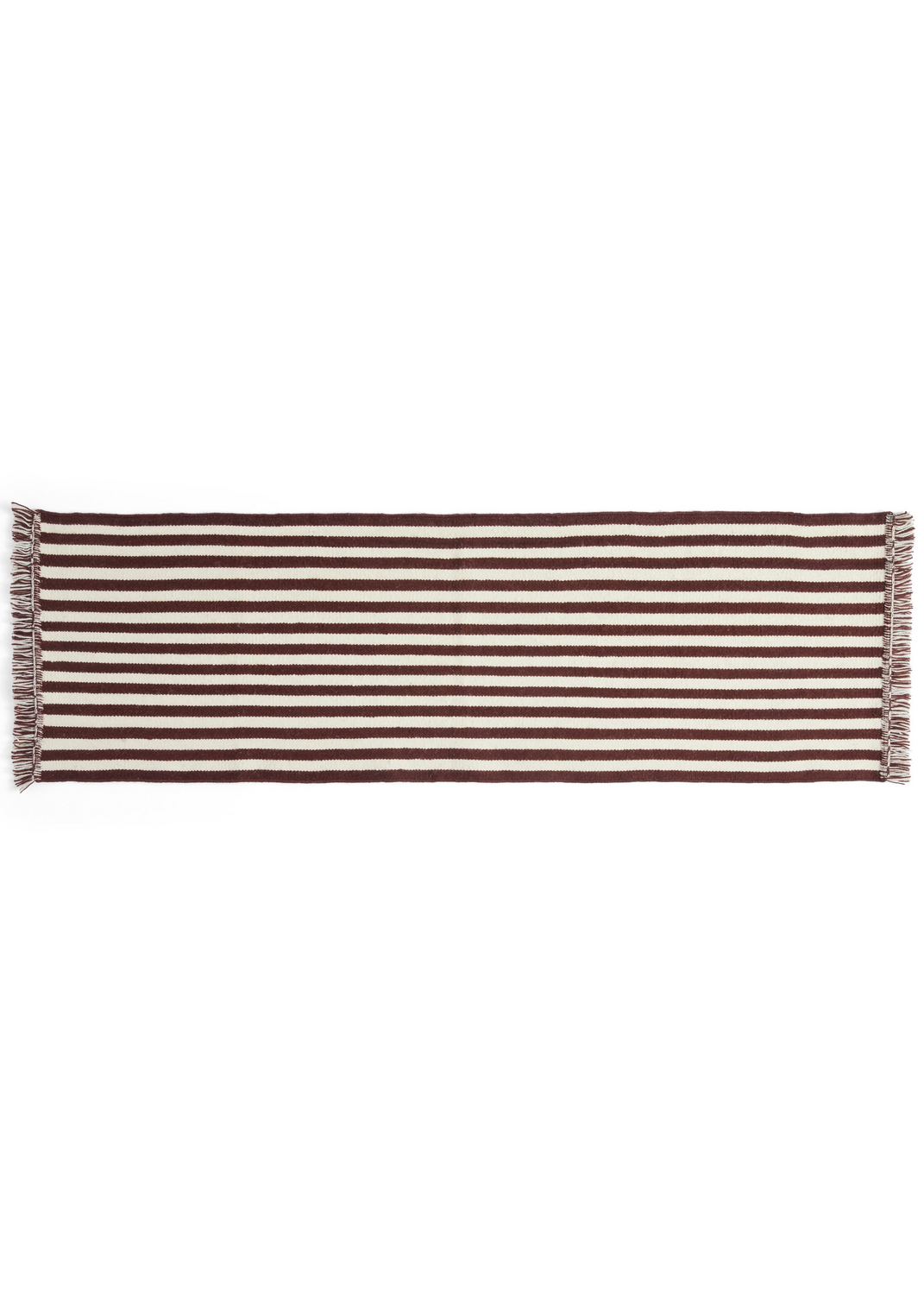 Hay   Stripes And Stripes Wool Teppich 200 X 60 Cm Cream Läufer Dekoration B-Ware - 5710441330097