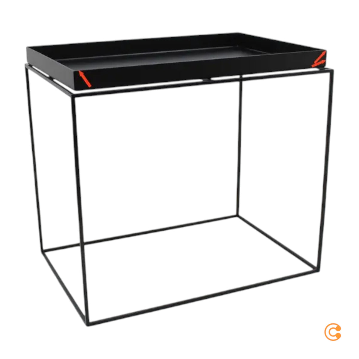 HAY Tablett Beistelltisch Tisch Schwarz Ablage Wohnaccessoire SIEHE TEXT/FOTO - 5710441005630