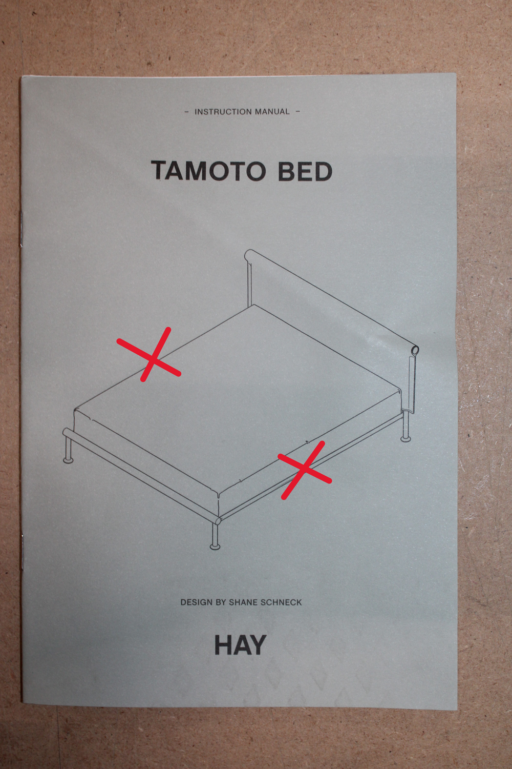 Hay Tamoto Bett 160x200cm Bone Metaphor 030 Bettgestell Gestell Defektware D-Ware - 5710441302834