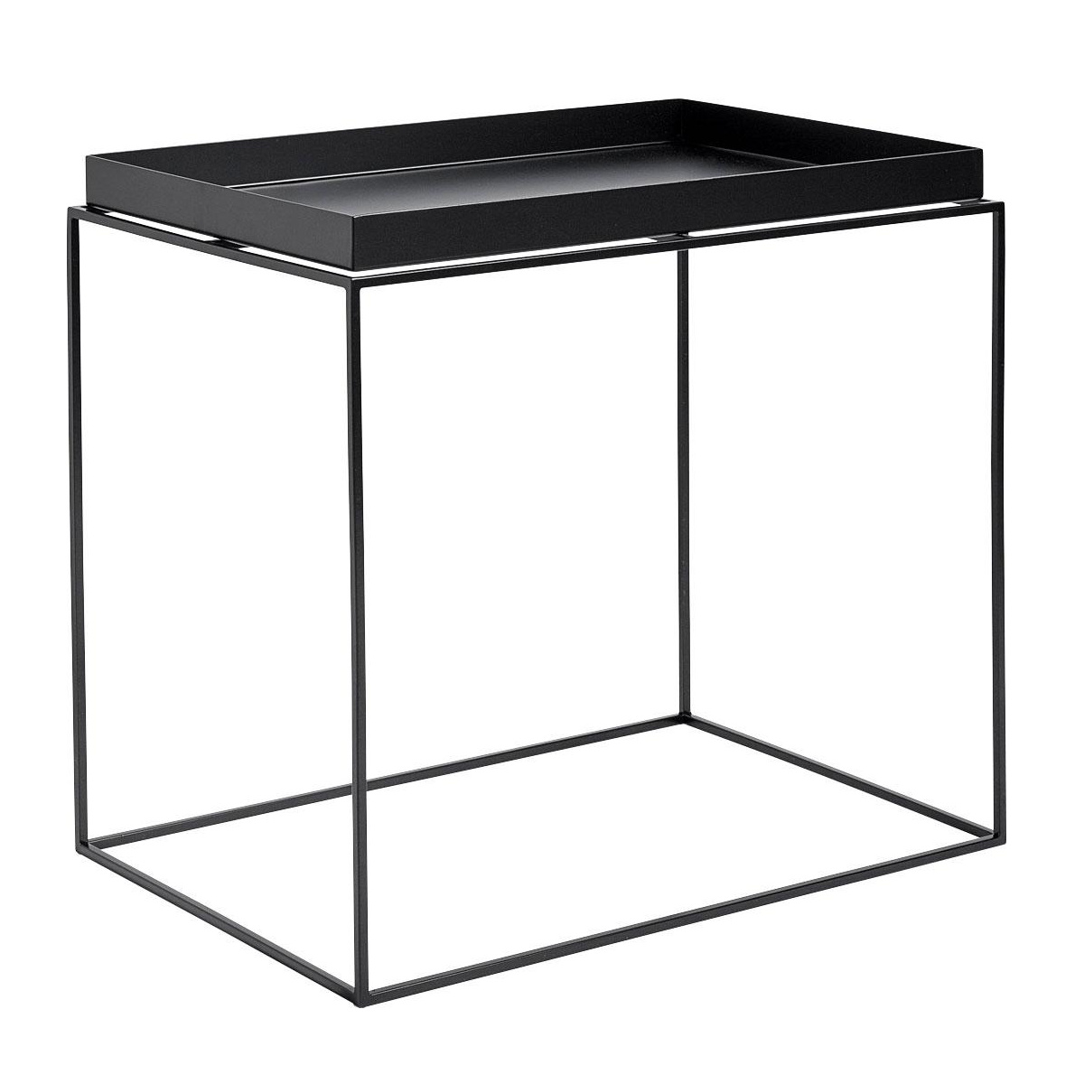 B-Ware Hay Tray Table Tisch Nachttisch Couchtisch Beistelltisch 60x40 Cm Stahl Schwarz  - 5710441005629