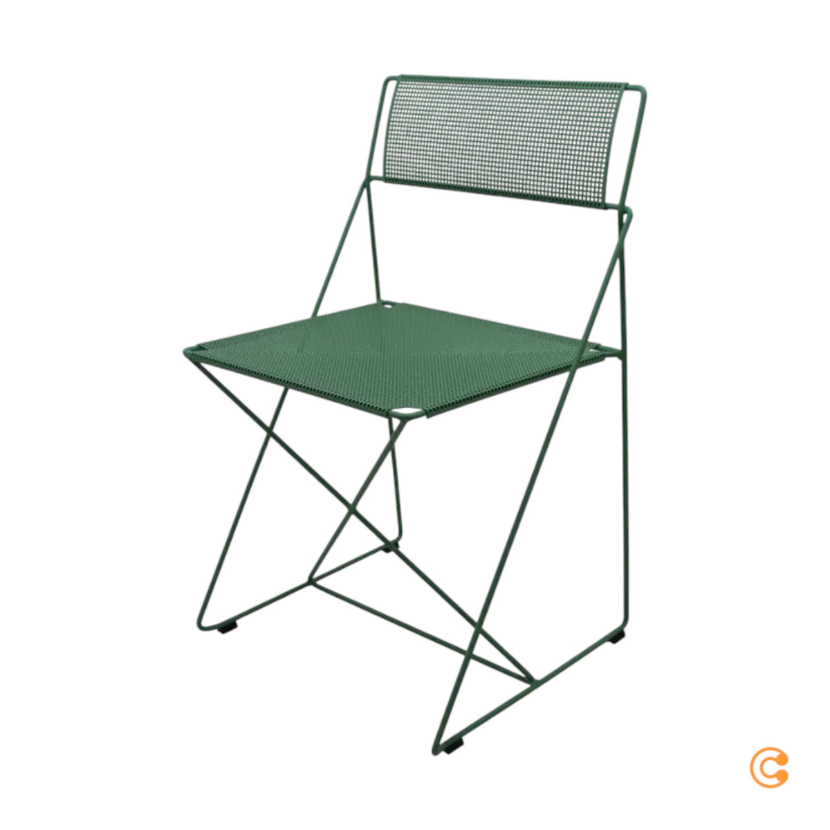 HAY X-Line Stuhl Outdoor Gartenstuhl Sitz Metall grün stapelbar SIEHE TEXT/FOTO - 5710441366768