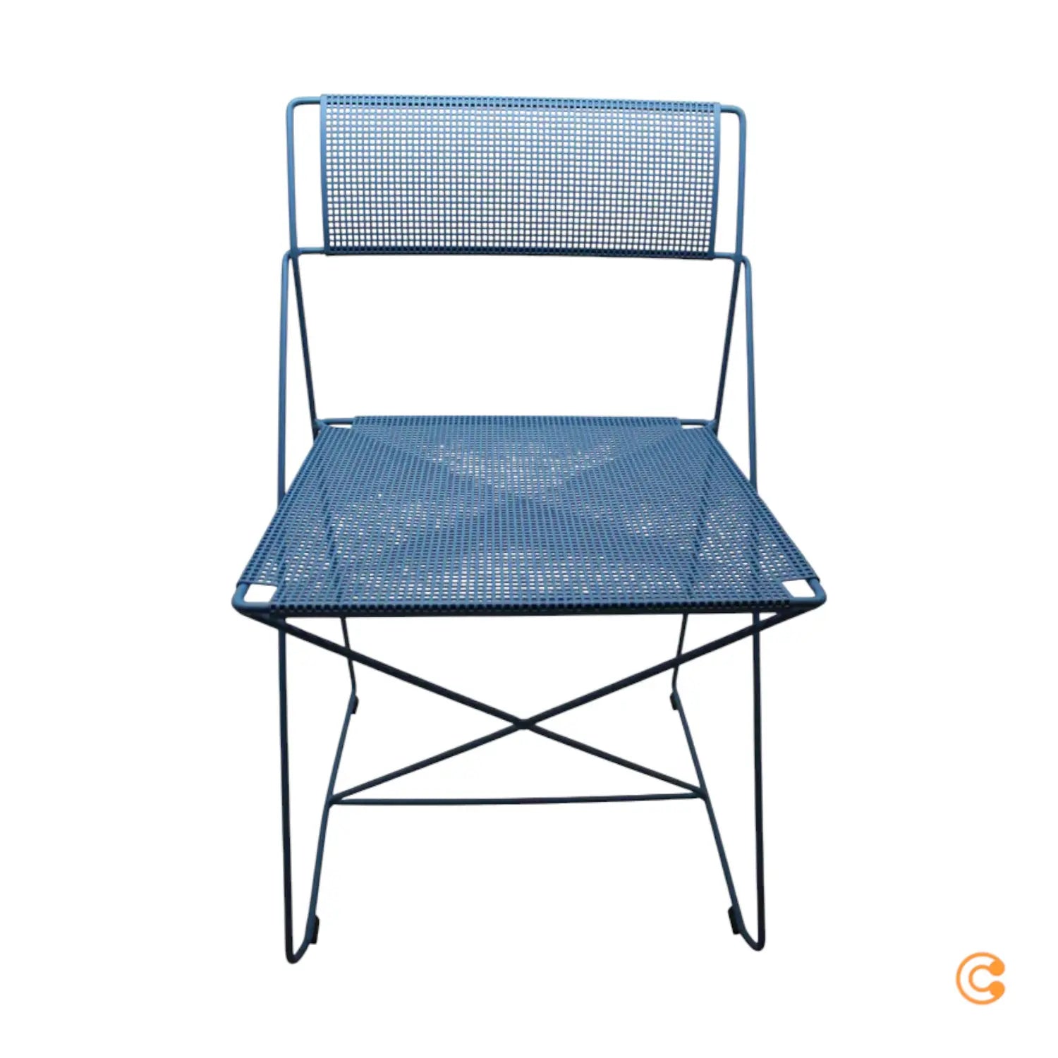 B-Ware Hay Stuhl Sessel Outdoor X Line Blau Stapelbar Gartenstuhl Siehe Text/Foto - 5710441366782