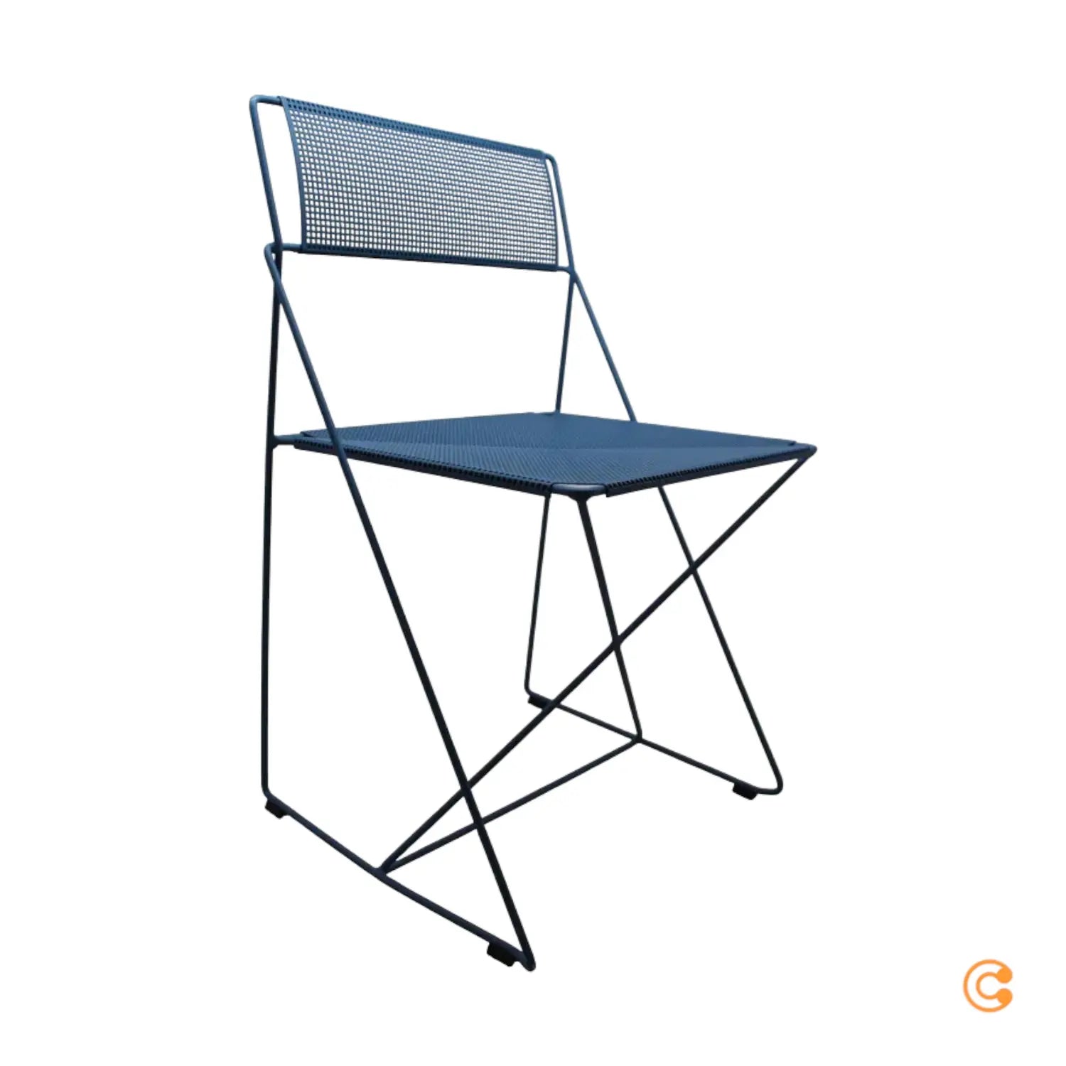 B-Ware Hay Stuhl Sessel Outdoor X Line Blau Stapelbar Gartenstuhl Siehe Text/Foto - 5710441366782