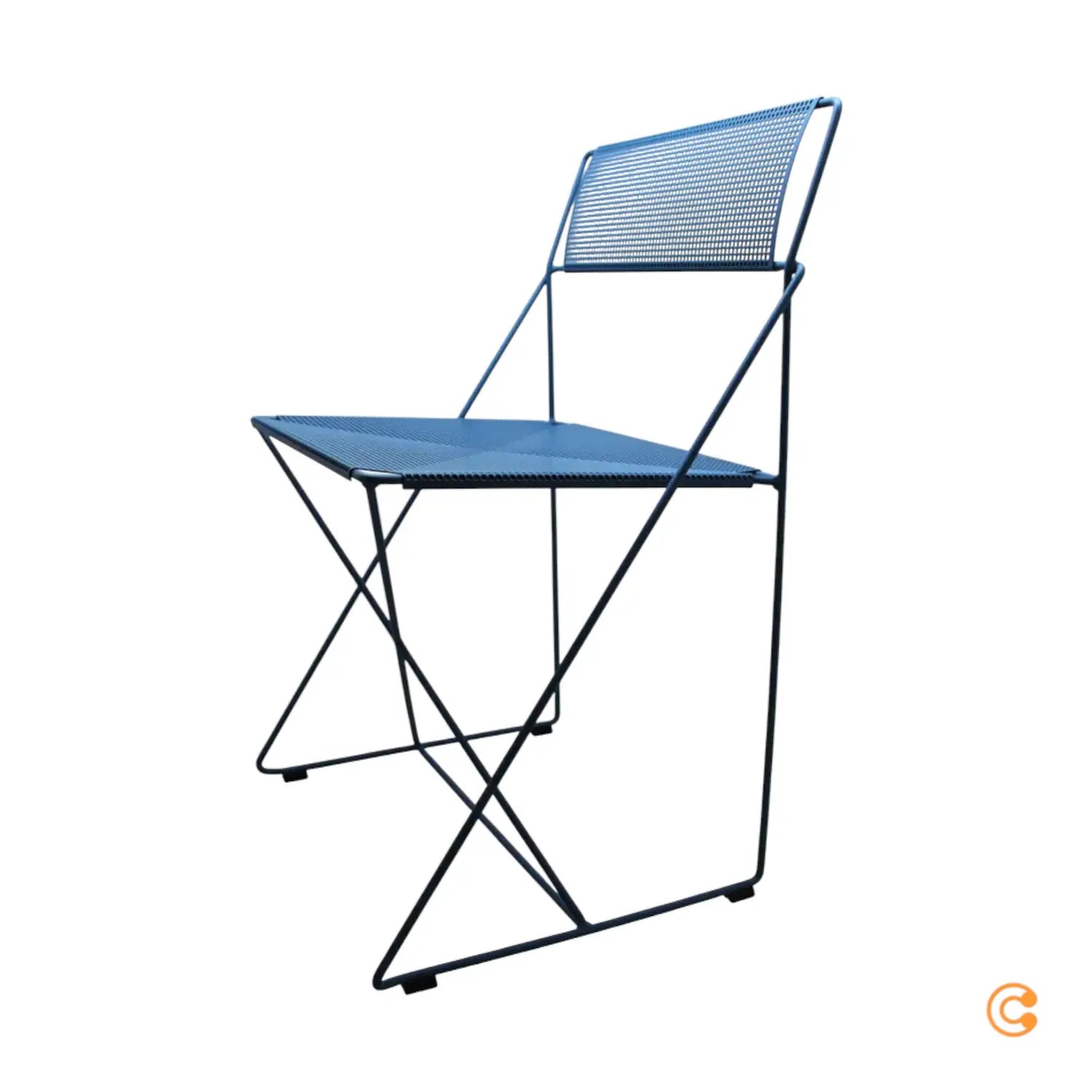 B-Ware Hay Stuhl Sessel Outdoor X Line Blau Stapelbar Gartenstuhl Siehe Text/Foto - 5710441366782