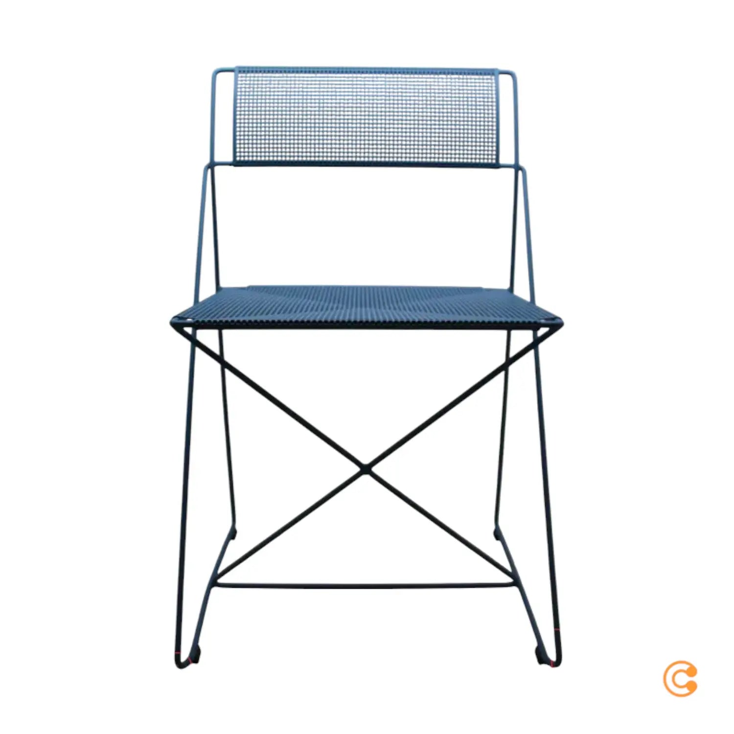 B-Ware Hay Stuhl Sessel Outdoor X Line Blau Stapelbar Gartenstuhl Siehe Text/Foto - 5710441366782