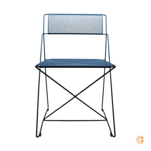 B-Ware Hay Stuhl Sessel Outdoor X Line Blau Stapelbar Gartenstuhl Siehe Text/Foto